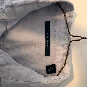 Perry Ellis linen men’s short sleeve shirt size Large